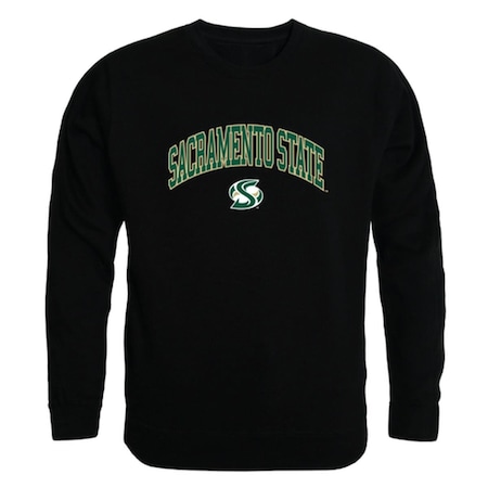 W Republic W Republic 541-231-BLK-03 California State University; Sacramento Men Campus Crewneck Sweatshirt; Black - Large 541-231-BLK-03